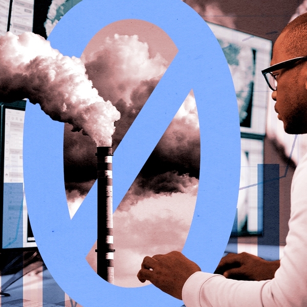 A scientist and pollution.