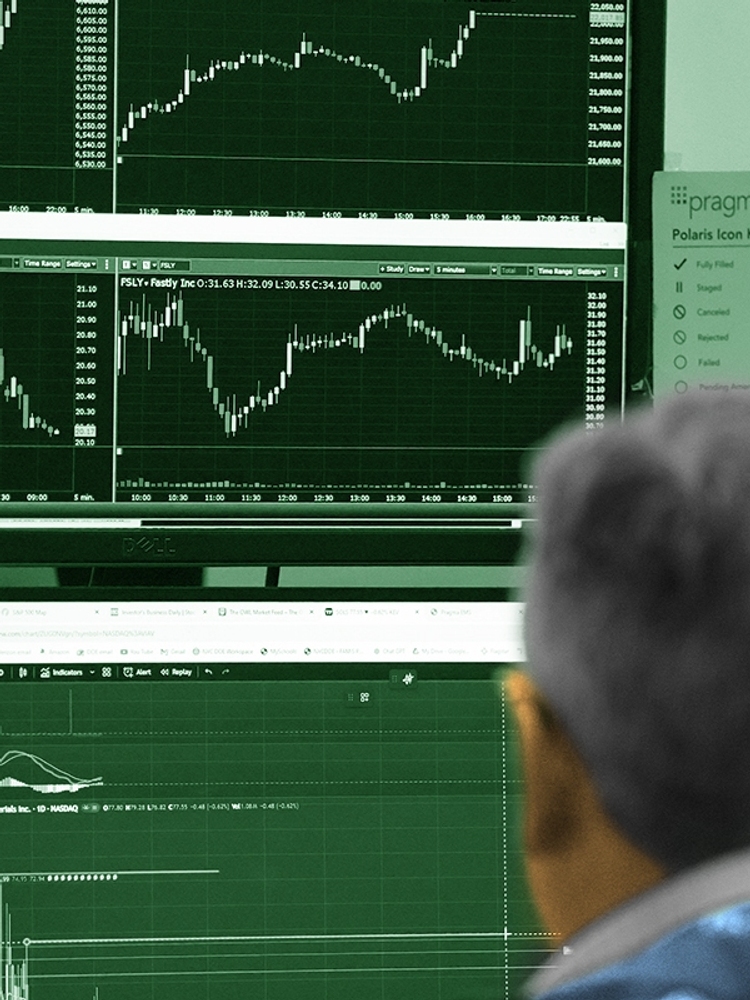 A Wall Street trader.