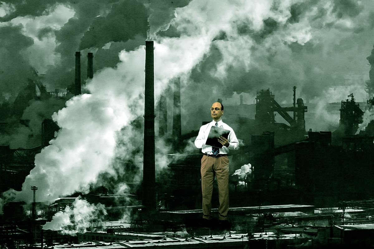 Measuring pollution.