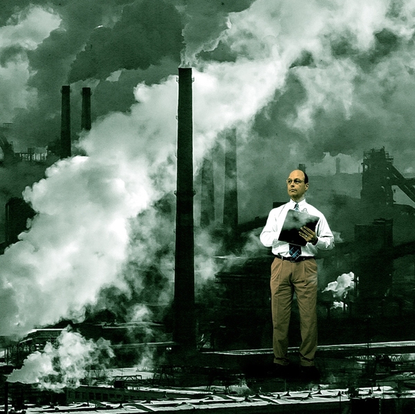 Measuring pollution.