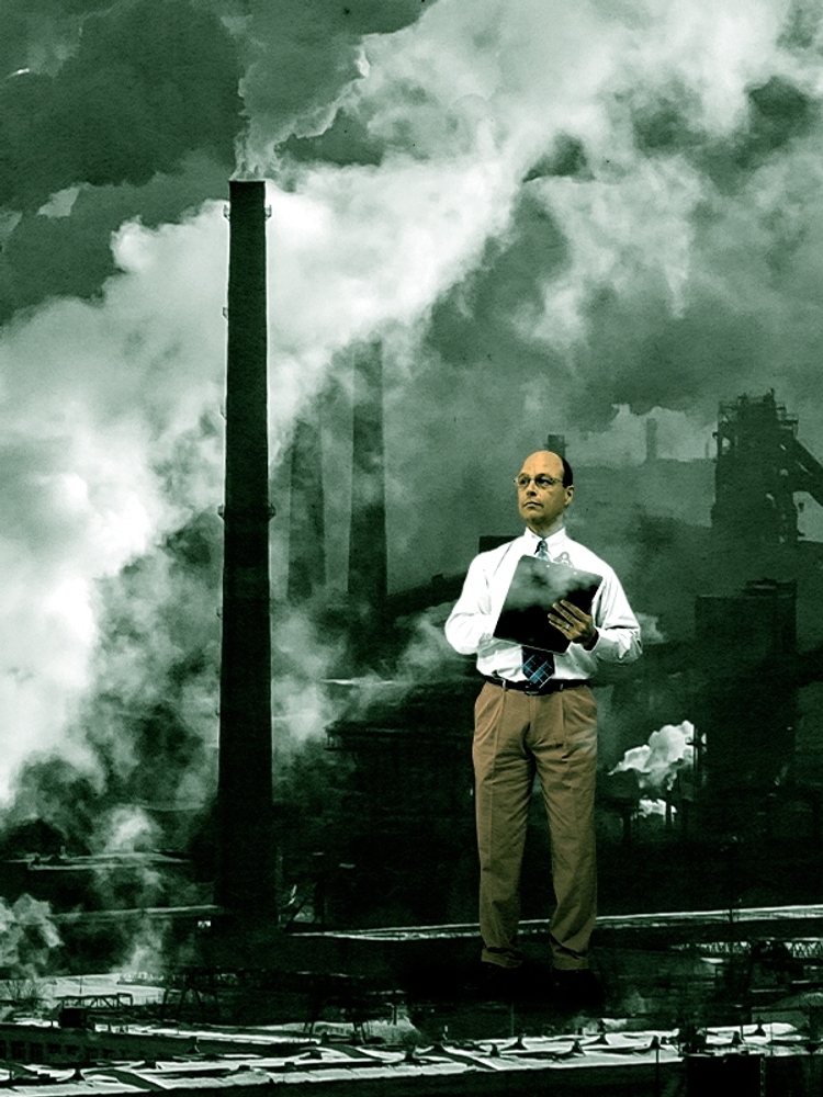 Measuring pollution.