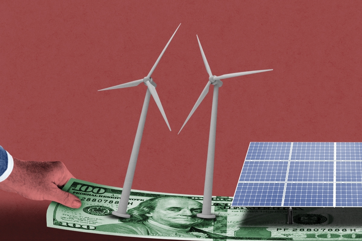 Pulling the financial rug from wind and solar power.