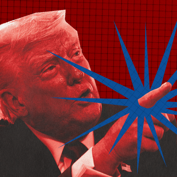 Trump pointing a finger