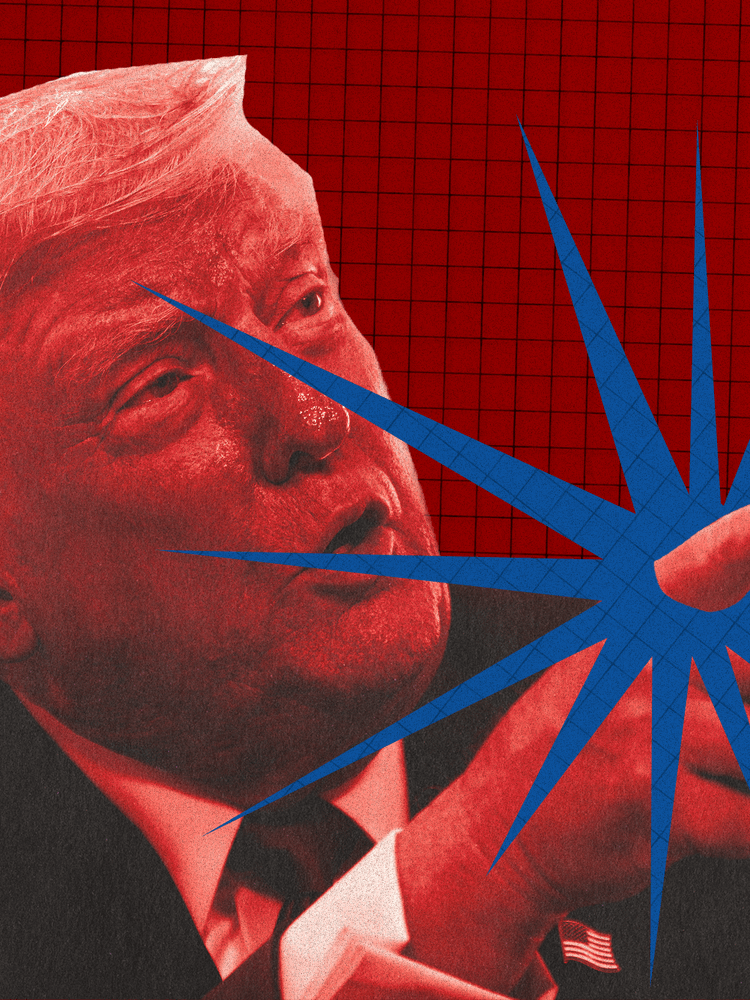 Trump pointing a finger