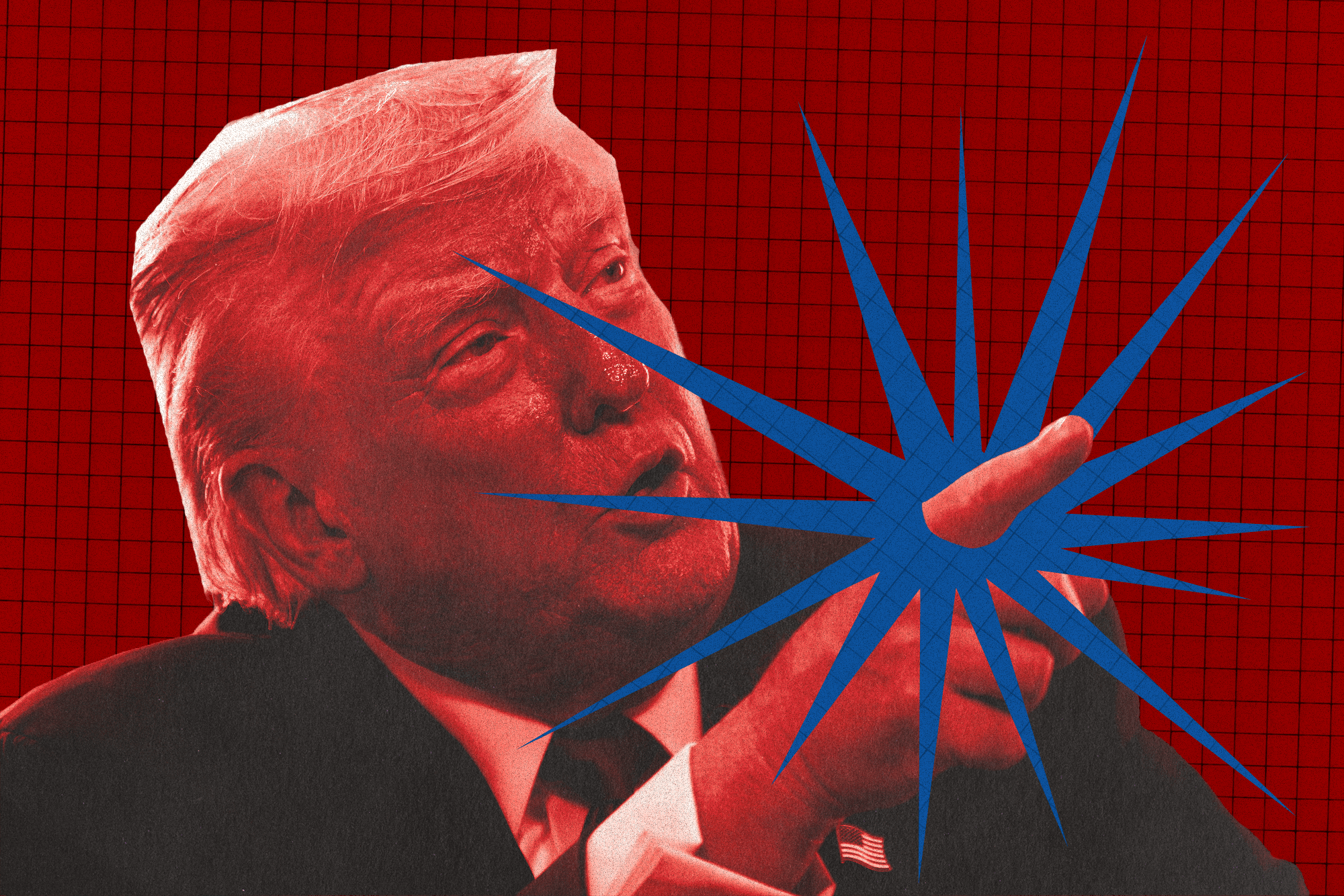 Trump pointing a finger