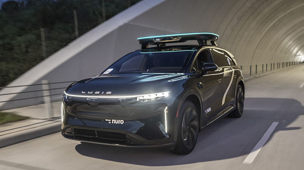 A Lucid robotaxi with Nuro technology.