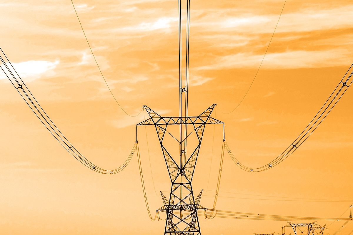 Power lines.