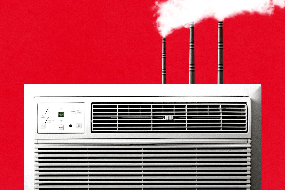 A polluting air conditioner.