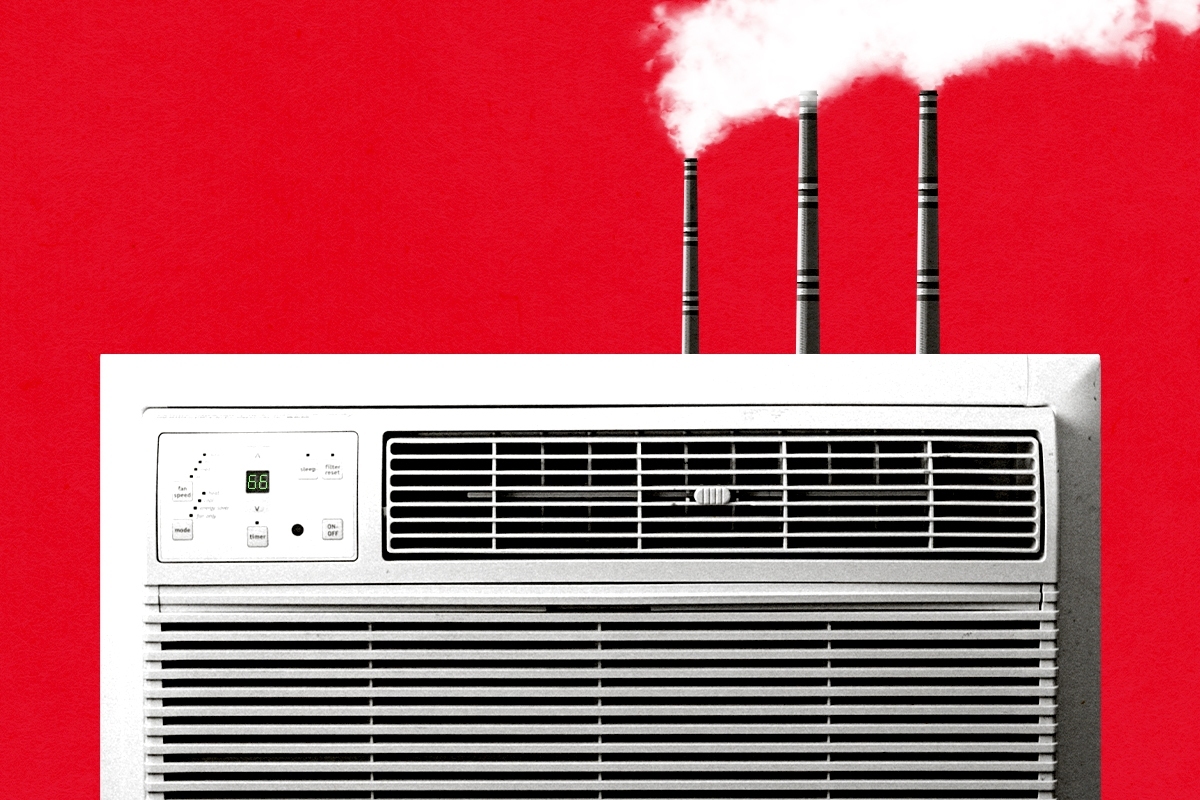 A polluting air conditioner.