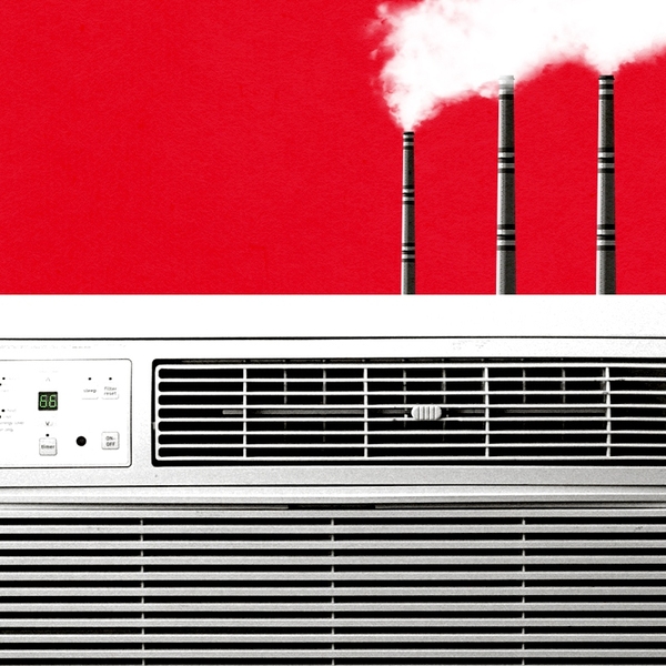 A polluting air conditioner.