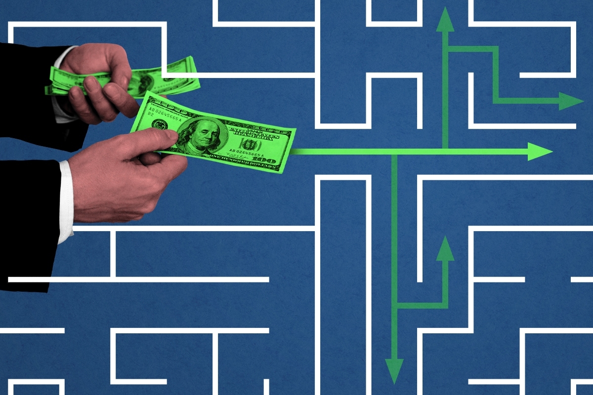 A money maze.