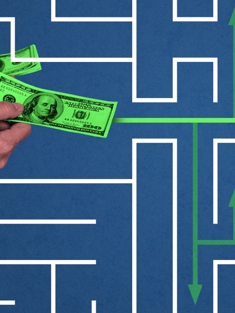 A money maze.