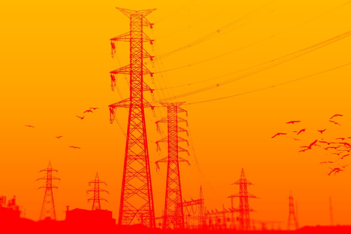 Power lines.
