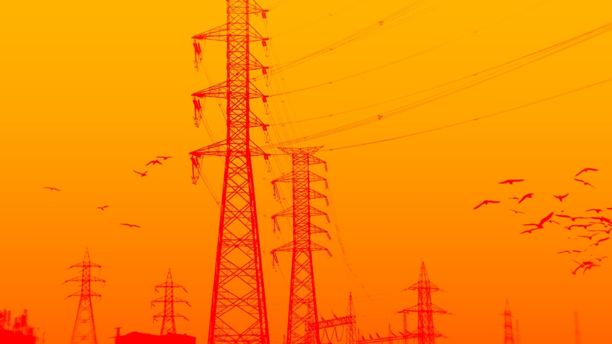 Power lines.