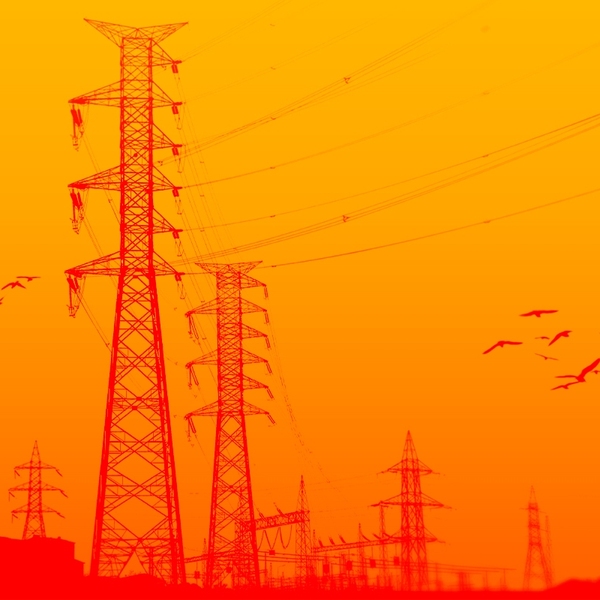 Power lines.