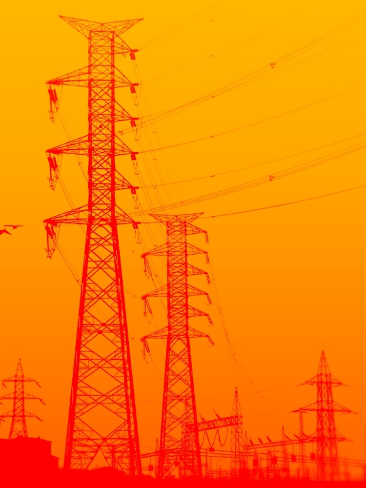 Power lines.