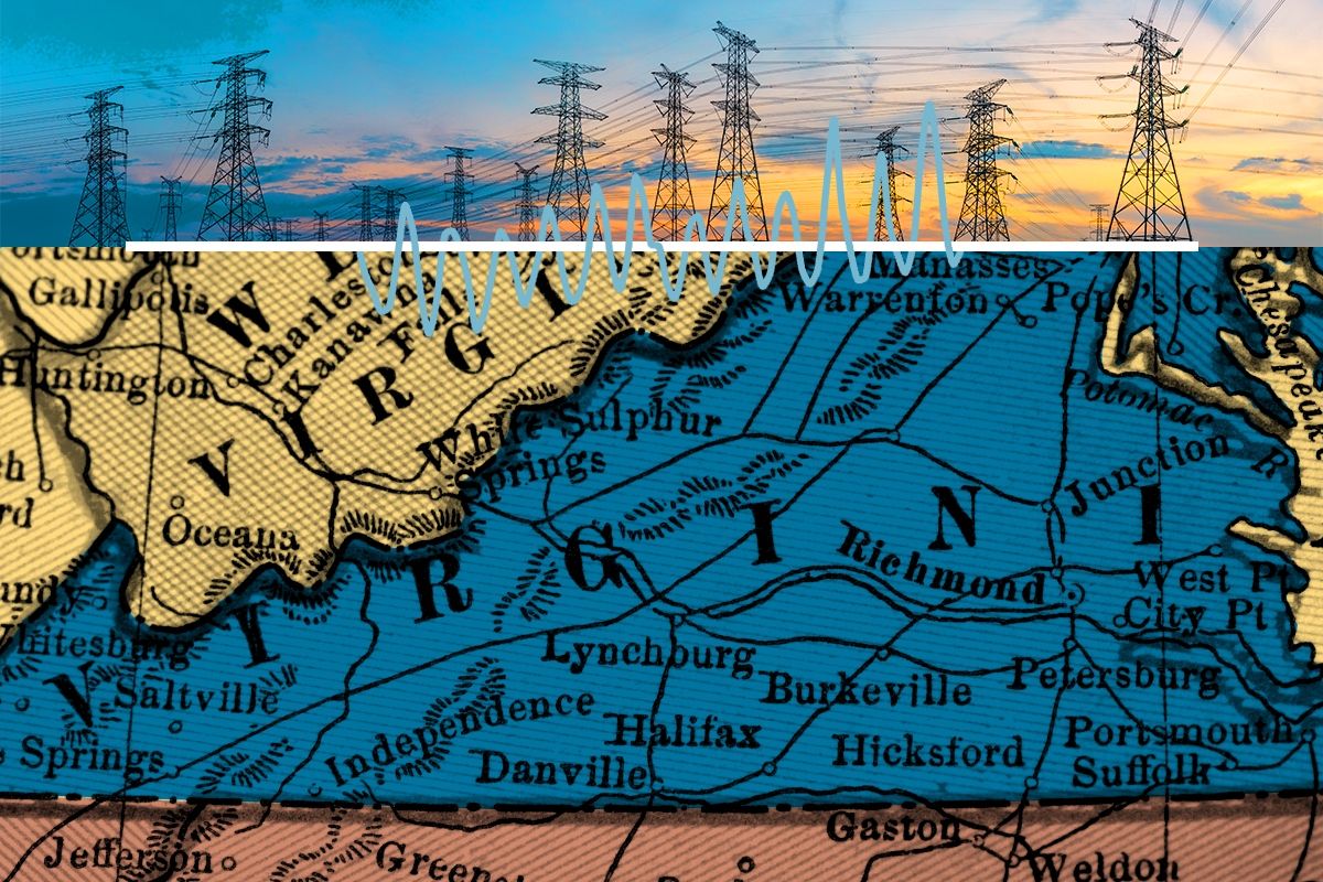 Virginia and power lines.