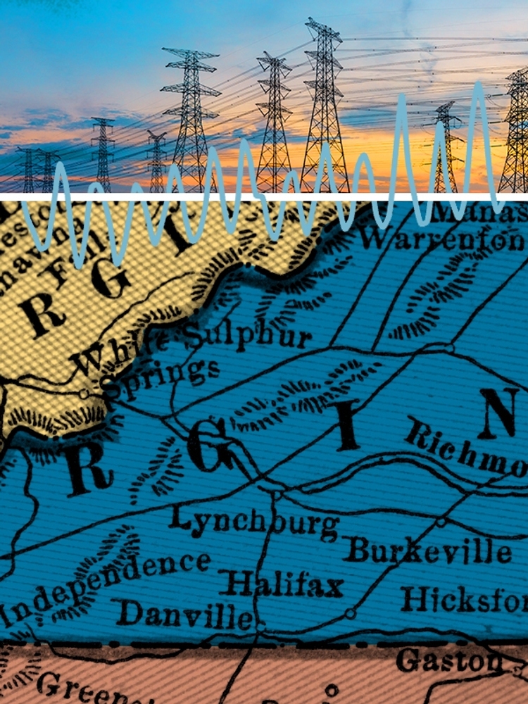 Virginia and power lines.