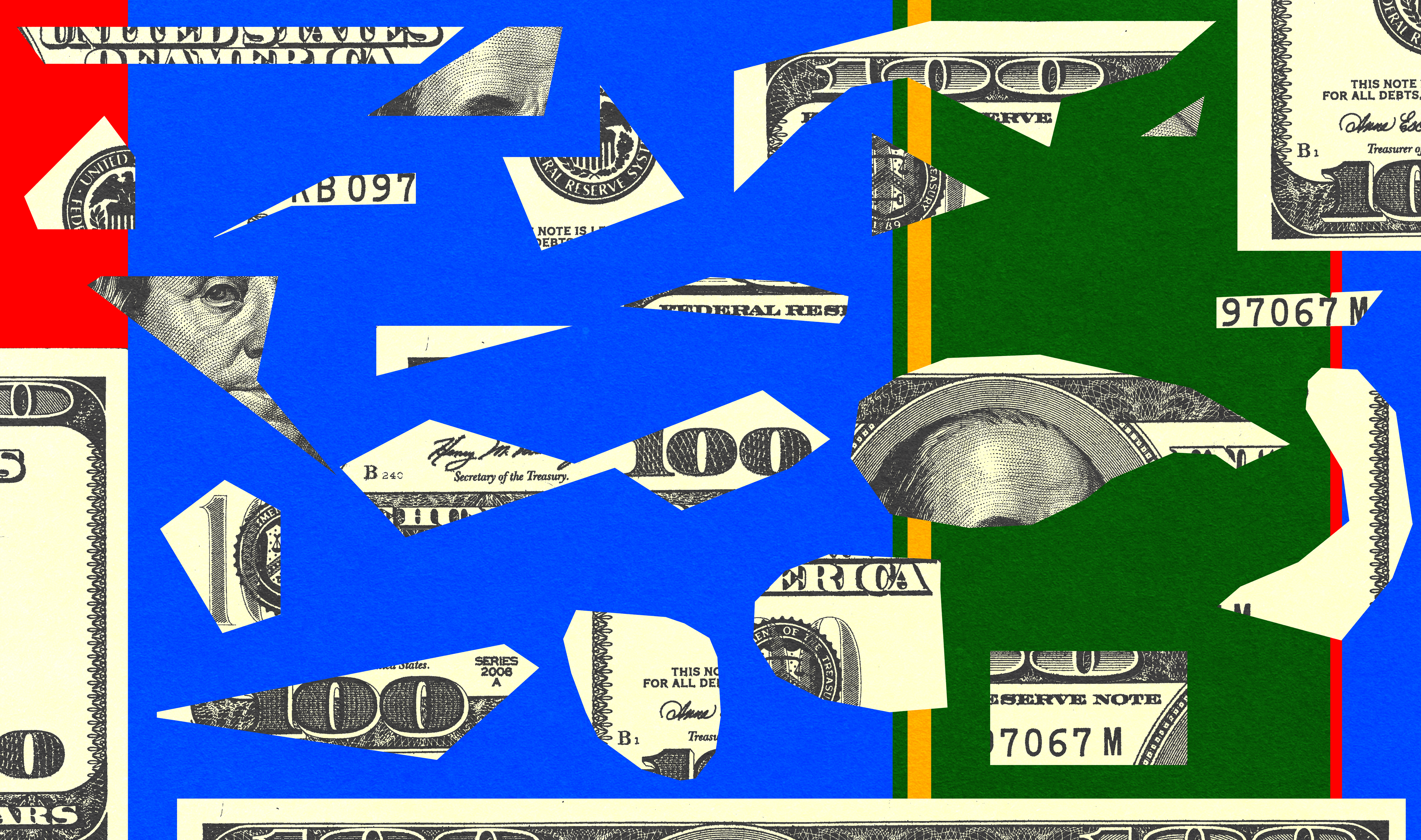 Hundred dollar bills.