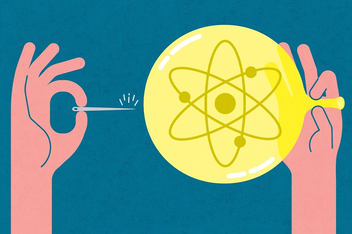 Popping a nuclear bubble.
