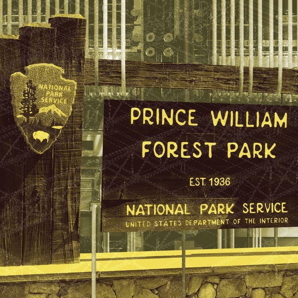 The Prince William Forest Park entrance.