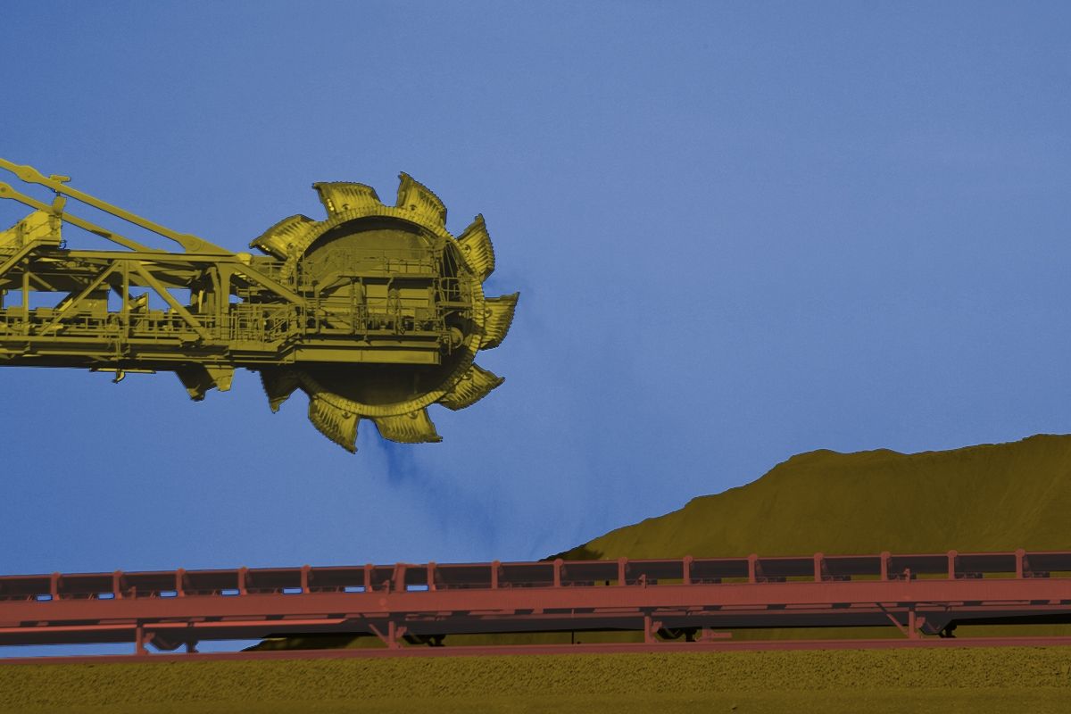 Mining machinery.