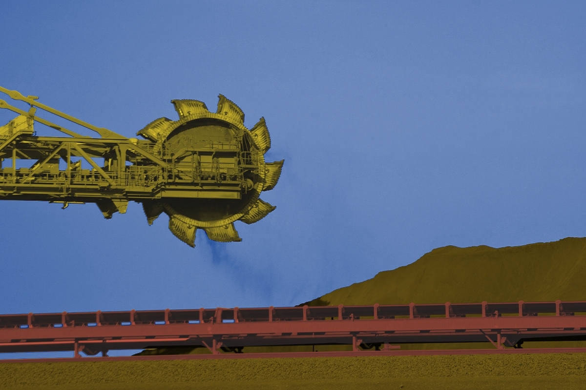 Mining machinery.
