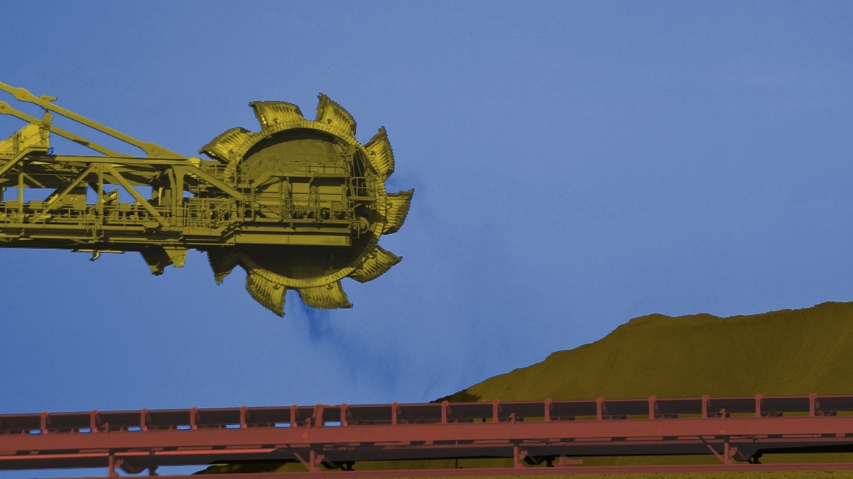 Mining machinery.