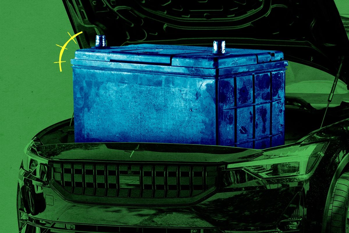 A Polestar and an old battery.