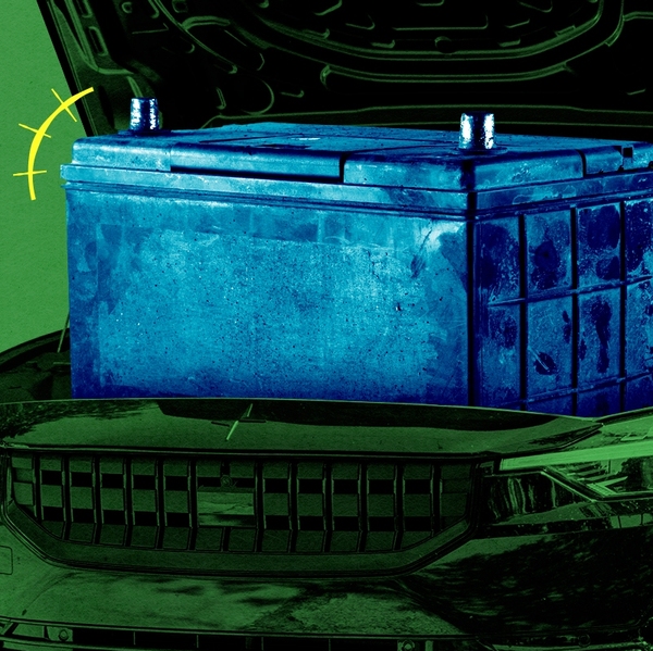 A Polestar and an old battery.