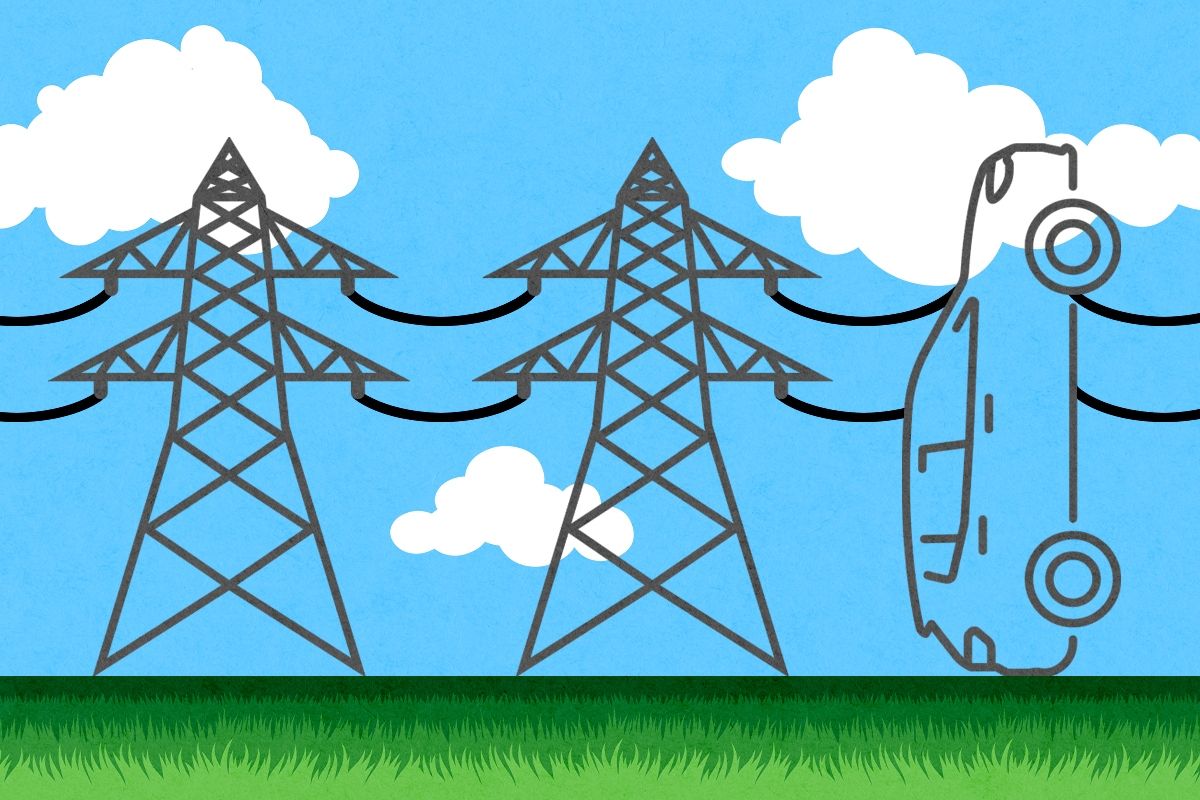 Power lines.