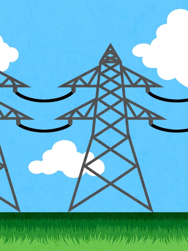 Power lines.