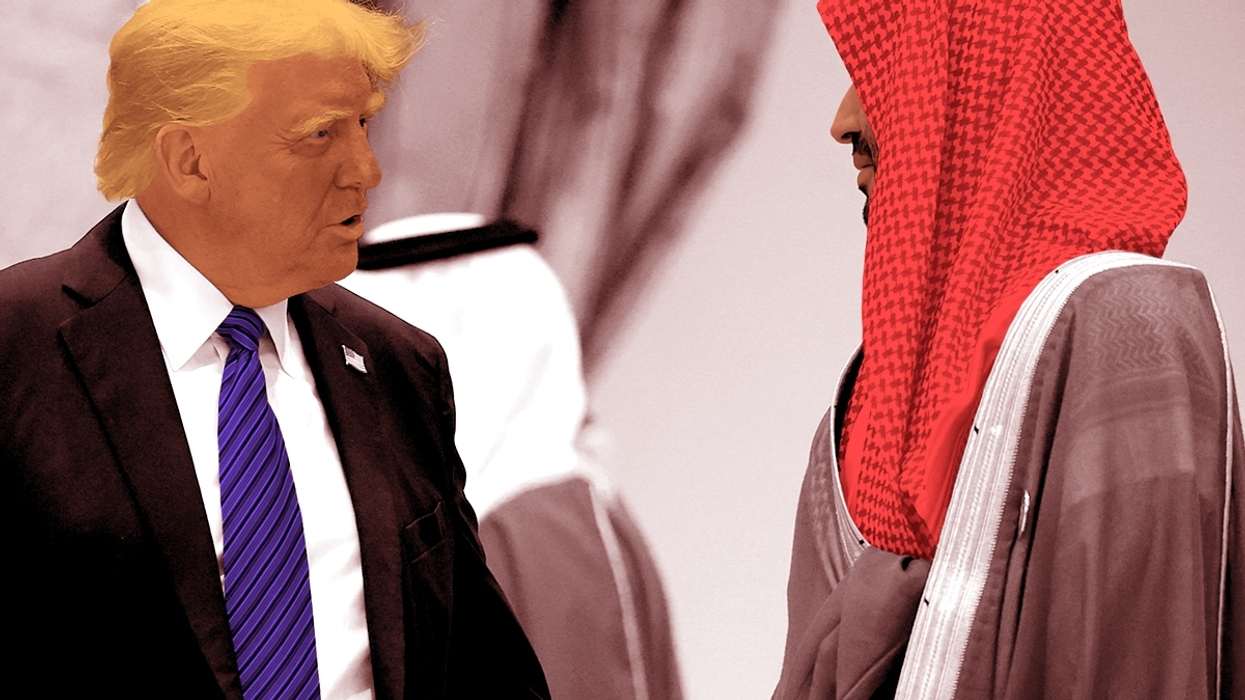 Donald Trump and Mohammed bin Salman.