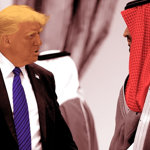 Donald Trump and Mohammed bin Salman.
