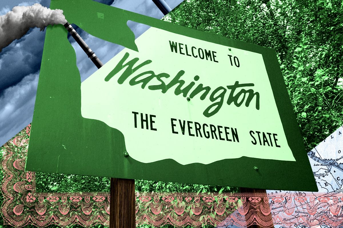 A Washington state sign.
