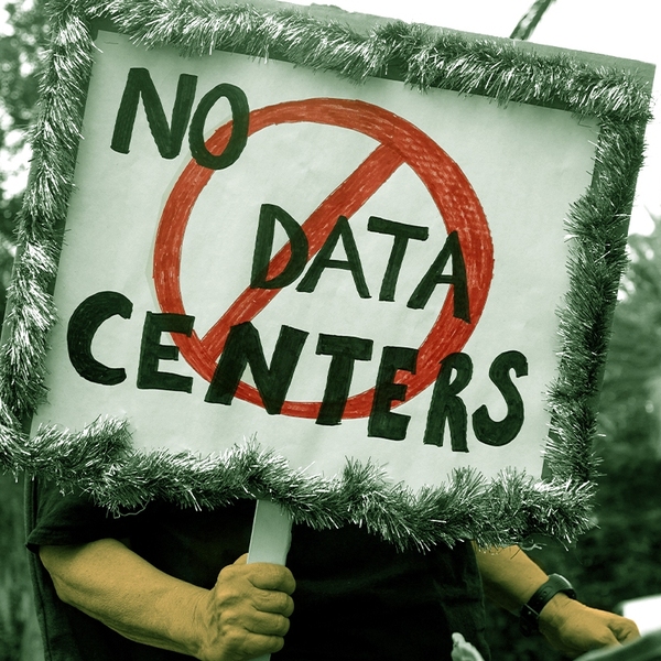 A data center protester.