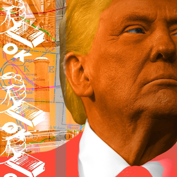 Donald Trump and rubber stamps.