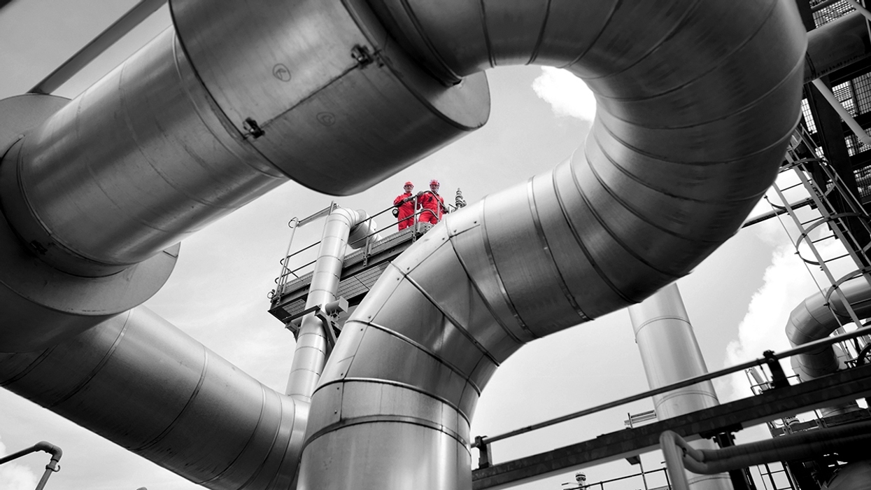A natural gas plant.
