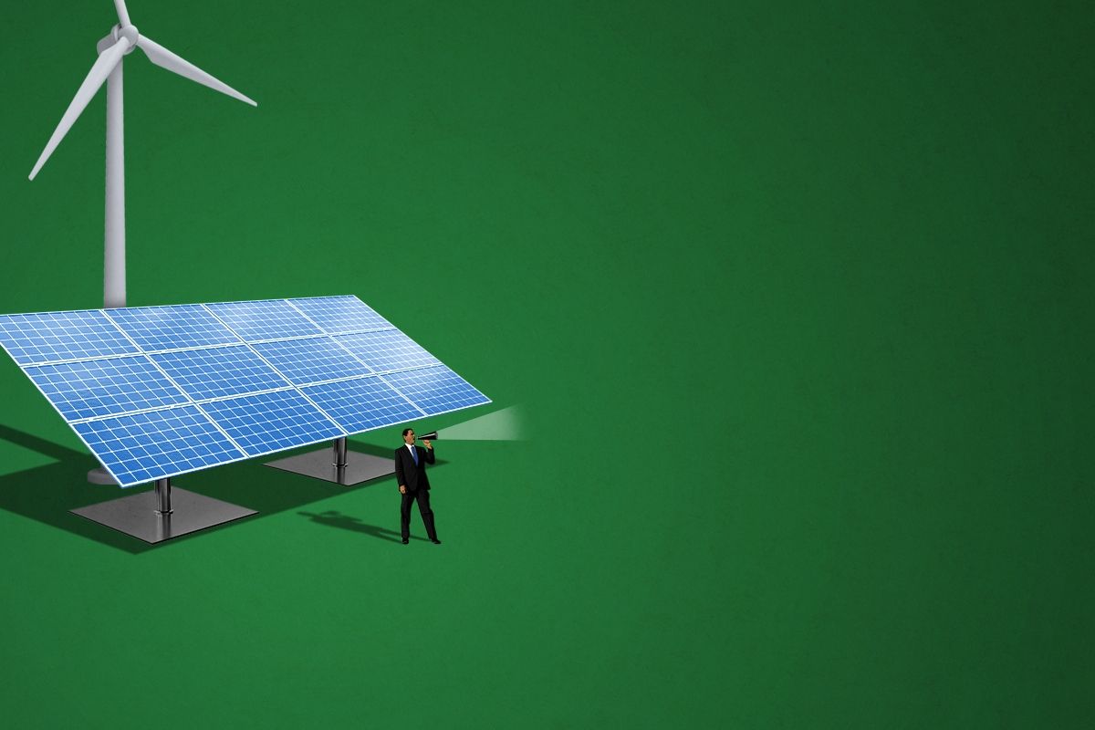 A clean energy salesperson.