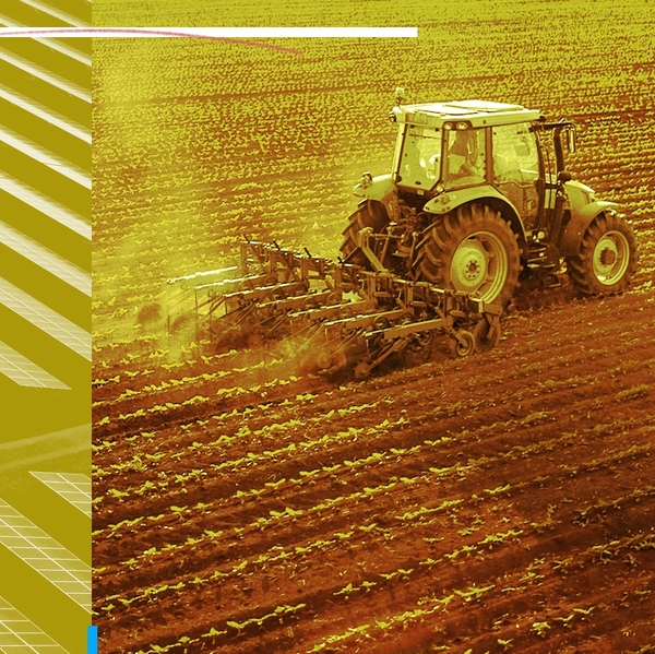 Farming and solar panels.