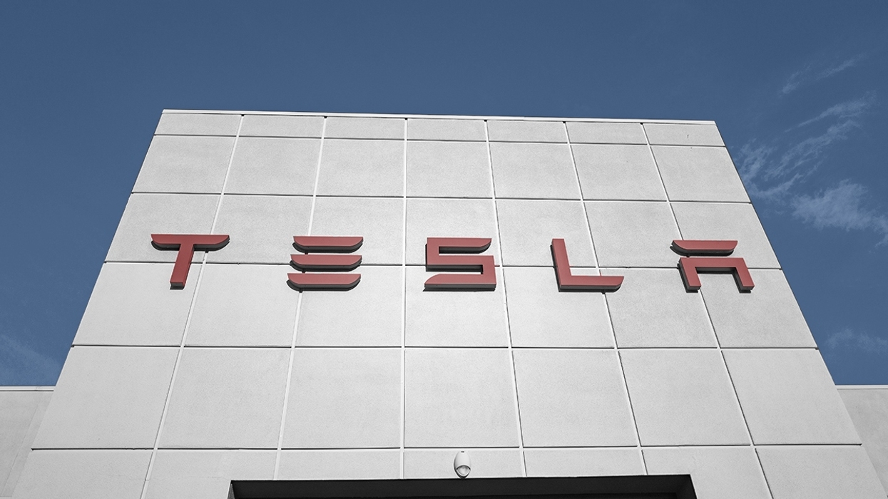 A Tesla dealership.
