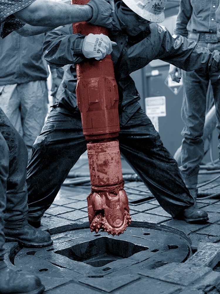 Gas drilling.