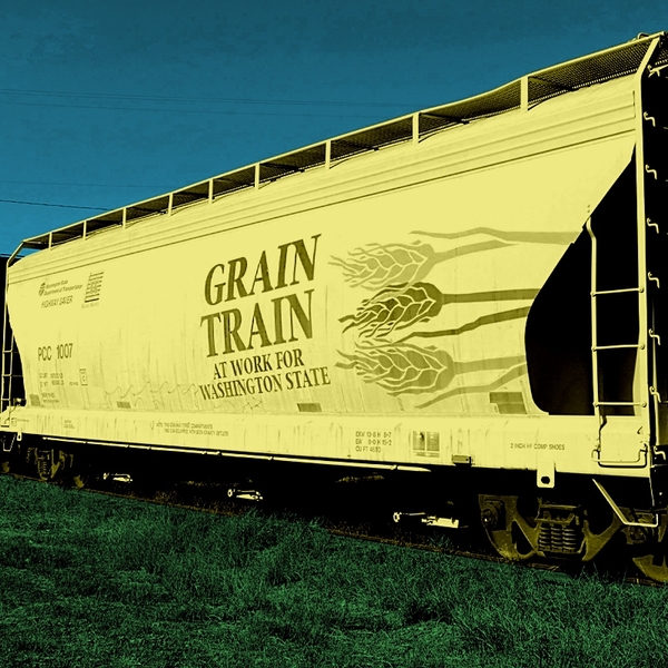 A grain train.