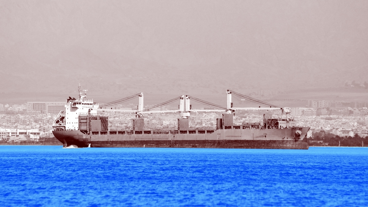 A ship in the Red Sea.