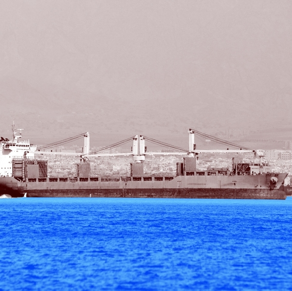 A ship in the Red Sea.