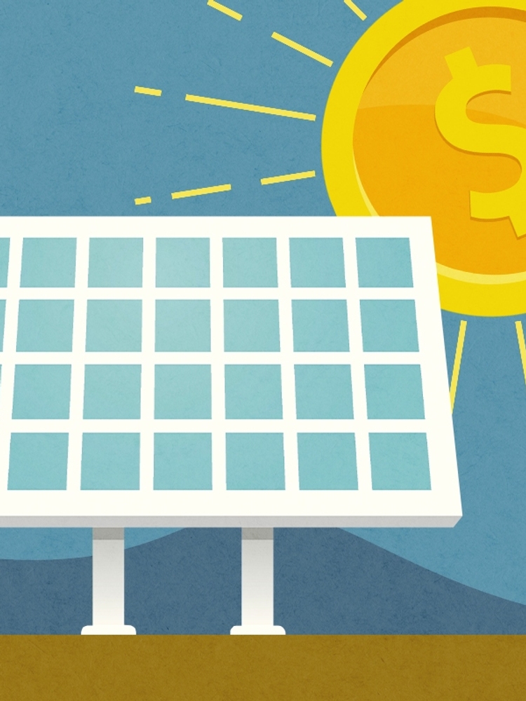 Money powering solar.