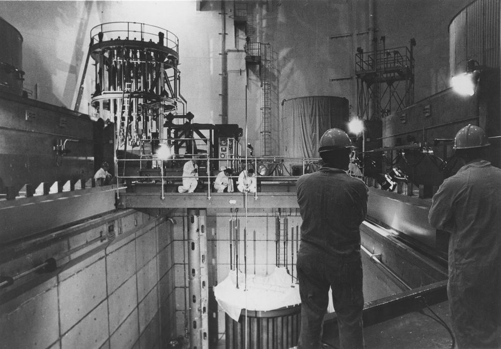 The first fuel loading at the Palisades plant unit 1 back in 1974.