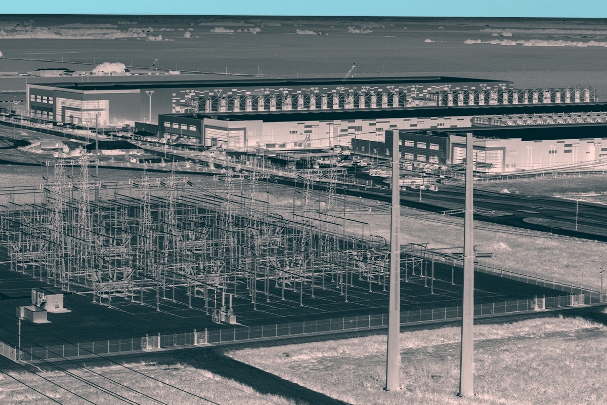 A data center.