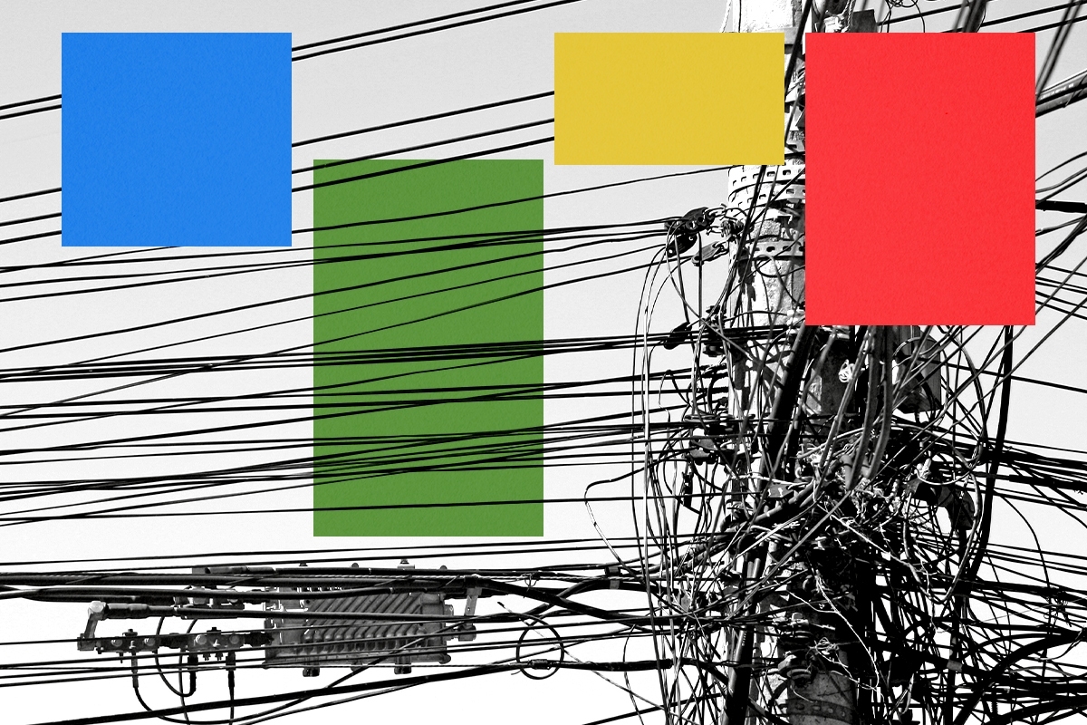 Power lines.