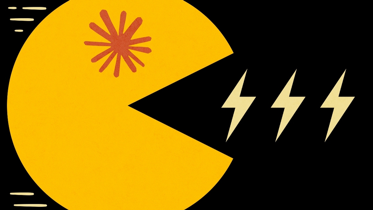 A Claude Pac-Man.